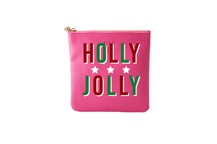 #3 Hot Pink Holly Jolly Pouch
