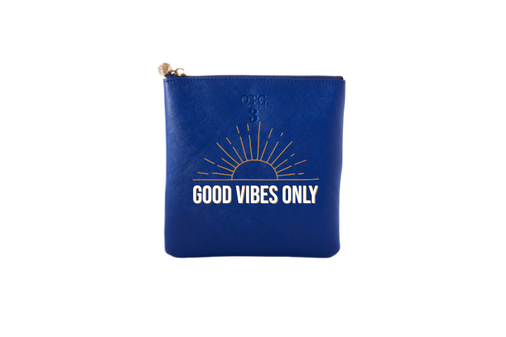 #3 Navy Good Vibes Pouch