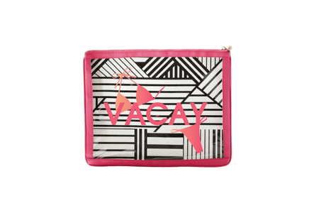 #8 Vacay Nudie Hot Pink Pouch