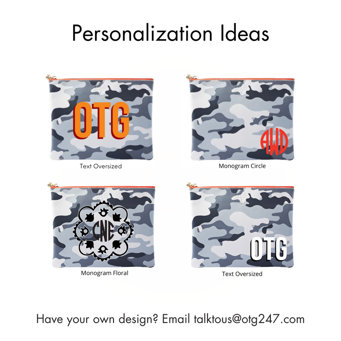 #4 Abby Camo Pouch – personalized image