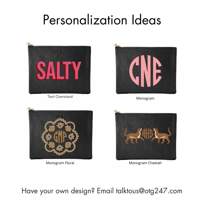 #4 Black Pouch – personalized image