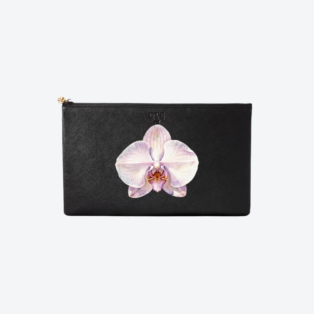 #5 Black Orchid Clutch, front view