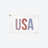 #5 White USA Clutch