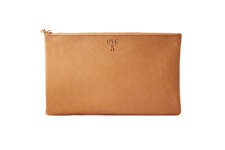 #5 Tan Clutch