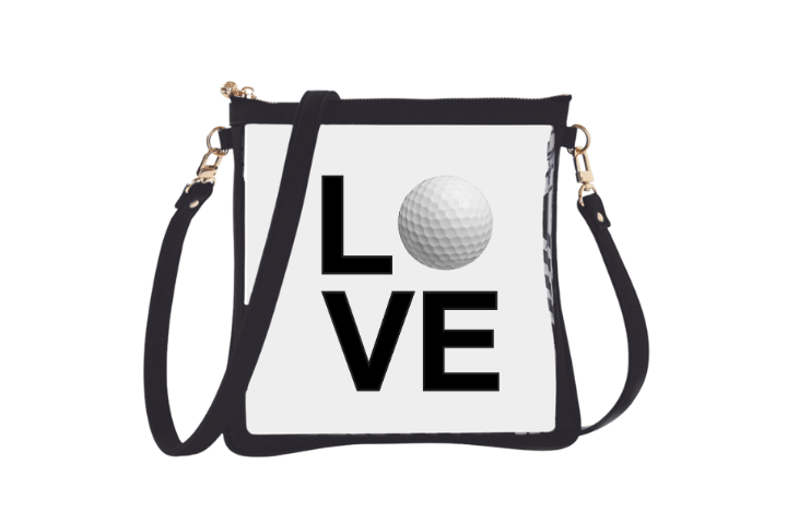 #6 Double Nudie Black Golf Love Crossbody