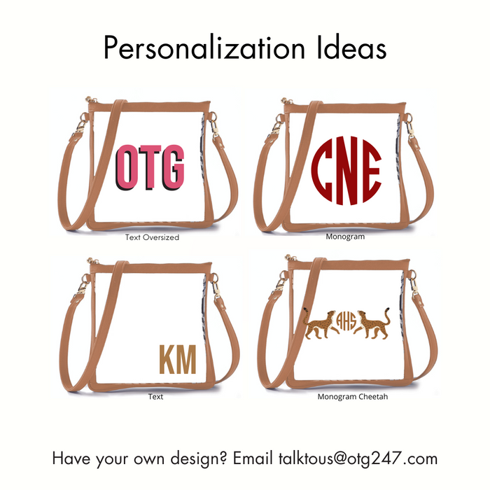 #6 Double Nudie Tan Crossbody – personalized image