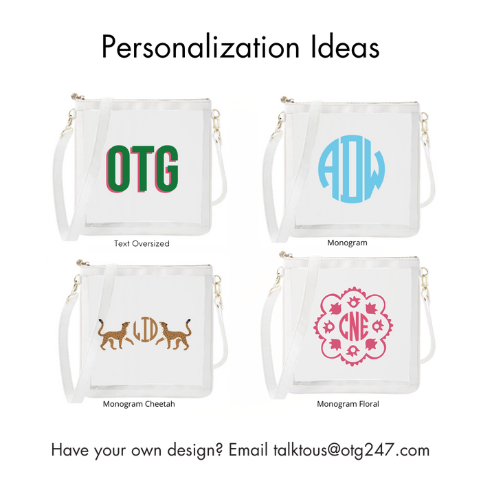 #6 Double Nudie White Crossbody – personalized image