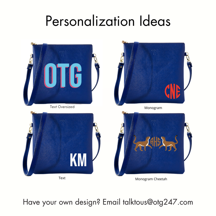 #6 Navy Crossbody – personalized image