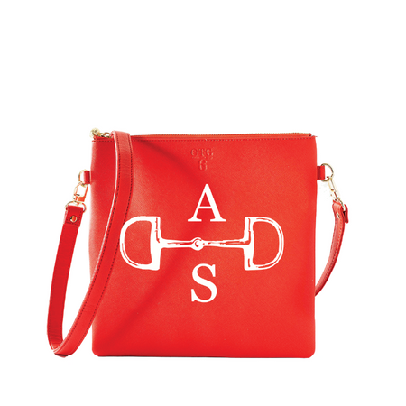 #6 Monogram Bit Orange Crossbody