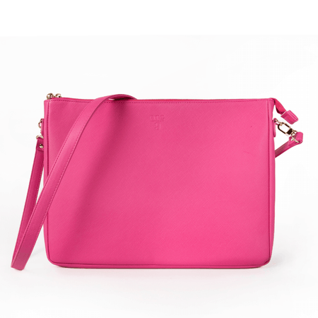 #9 Hot Pink Padded Crossbody Techie