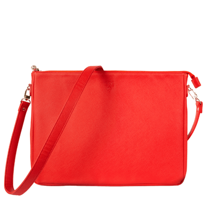 #9 Orange Padded Crossbody Techie