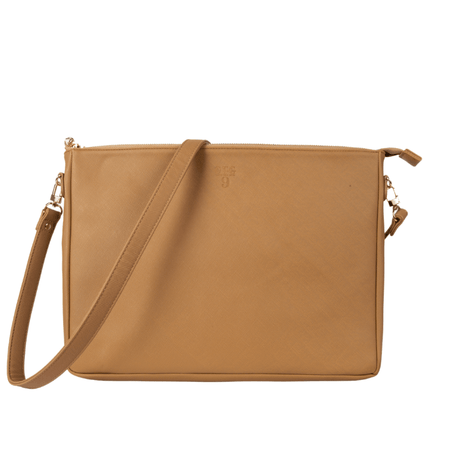 #9 Tan Padded Crossbody Techie