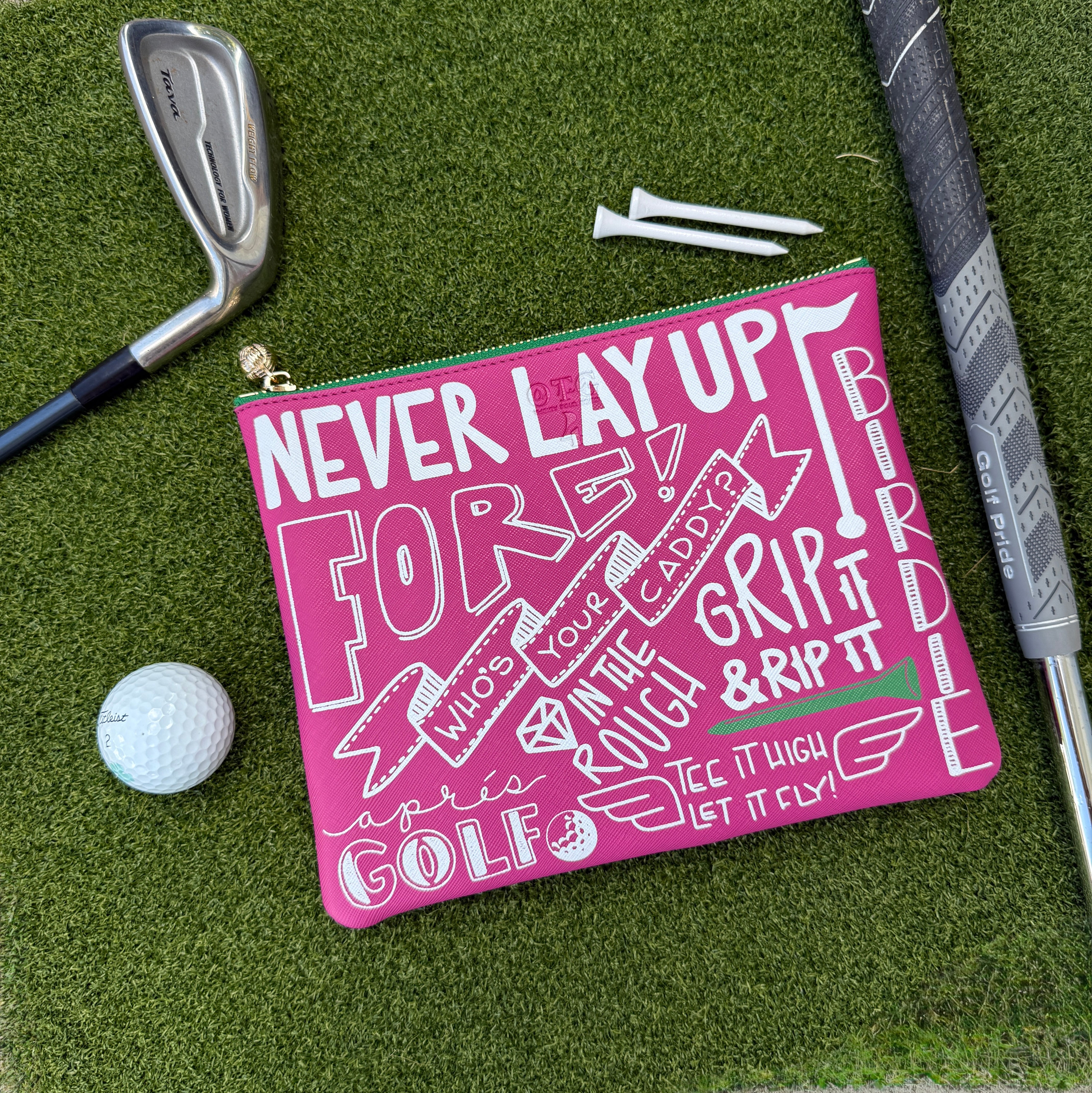 #4 Allison Words Golf Pouch