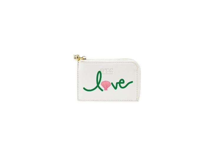 Card Case White Beach Love