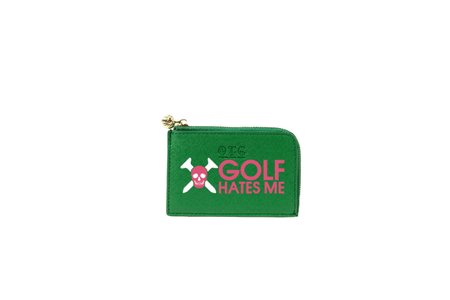 Card Case Green Golf Hates Me