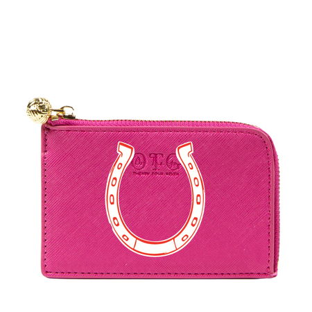 Card Case Horseshoe Hot Pink
