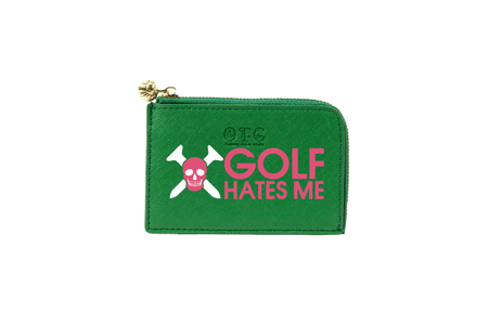 Card Case Green Golf Hates Me