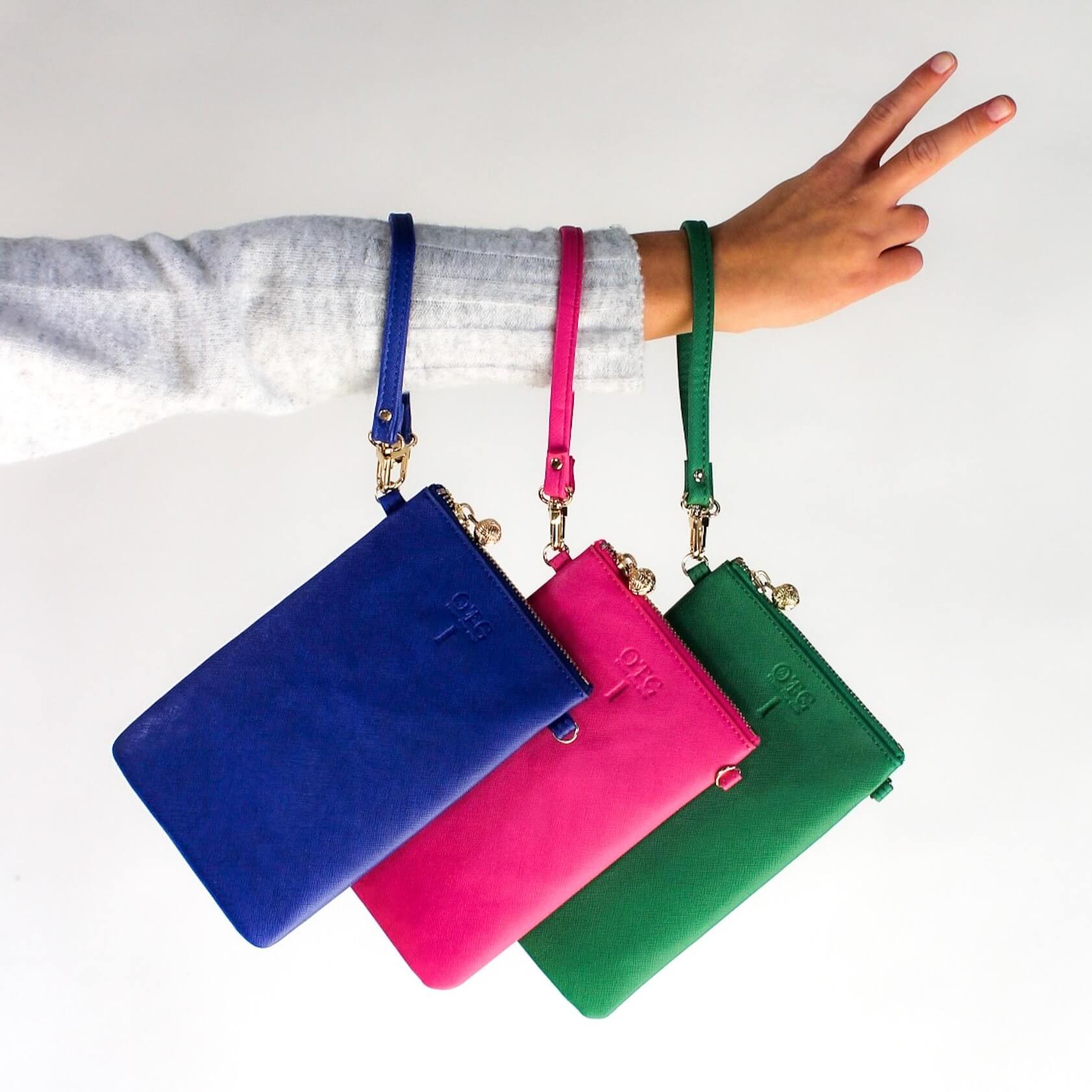 #1 Hot Pink 19th Hole Crossbody Wristlet