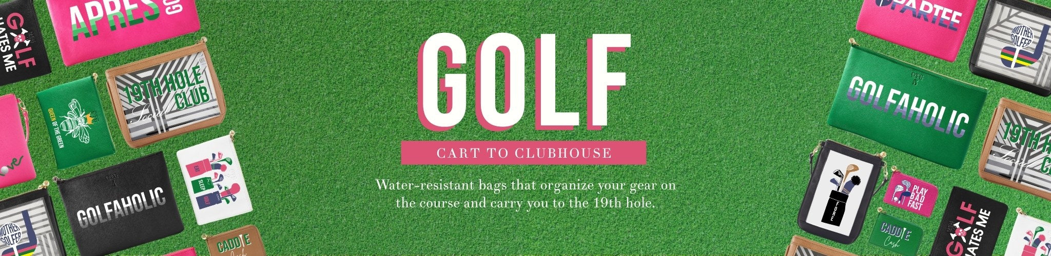 Water-resistant bags that organize your gear on the course and carry you to the 19th hole.