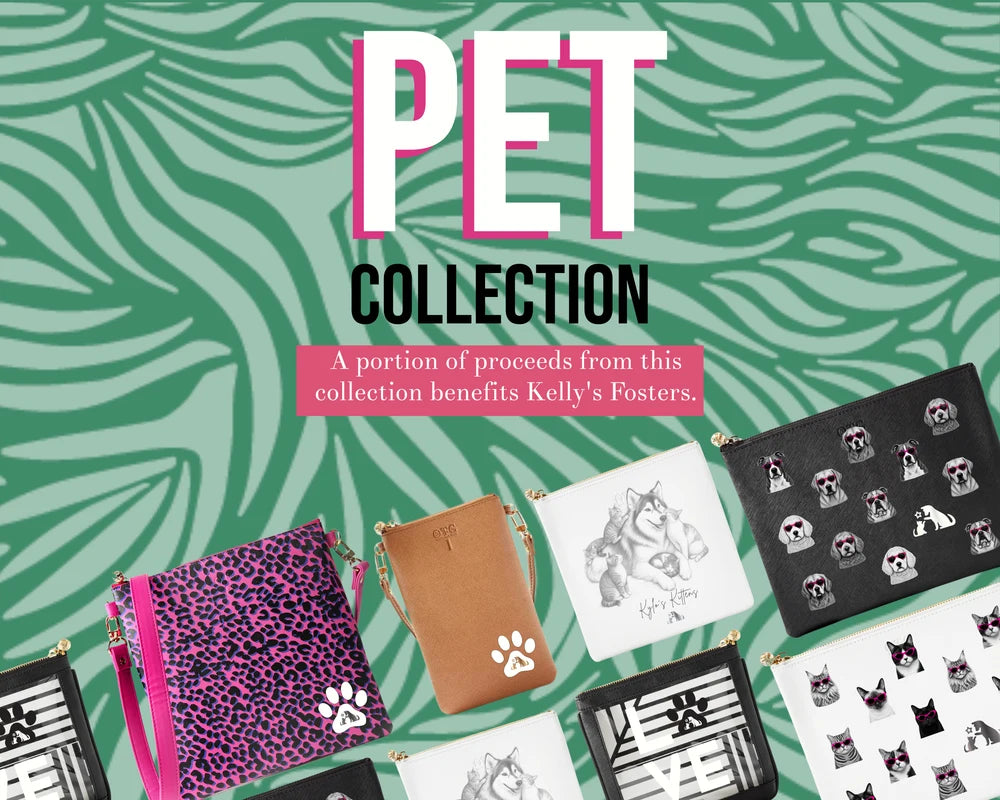 Pet Collection — a portion of proceeds from this collection benefits Kelly's Fosters.