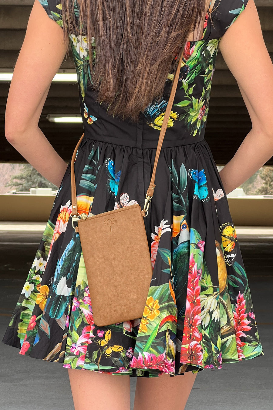 #1 Tan Crossbody Wristlet, lifestyle photo 2