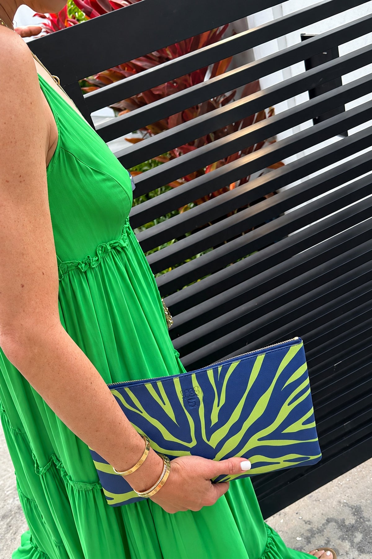 #5 Leighton Line Navy Clutch