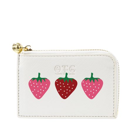 Card Case Strawberry White