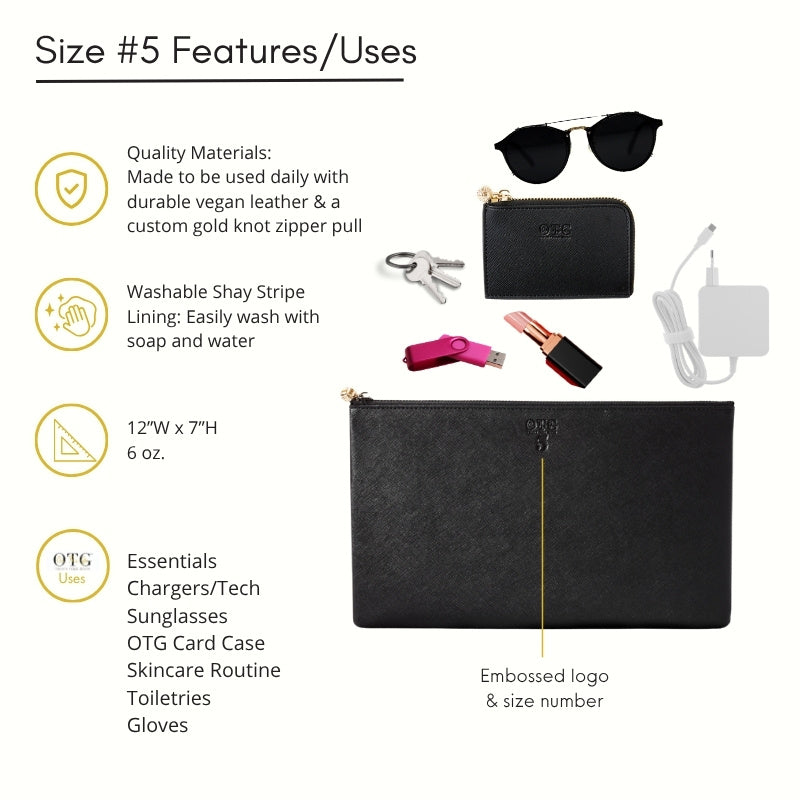 Black OTG247 #5 with features listed on left.