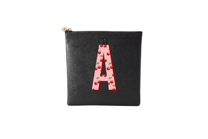 #3 Black with Cherry Initial