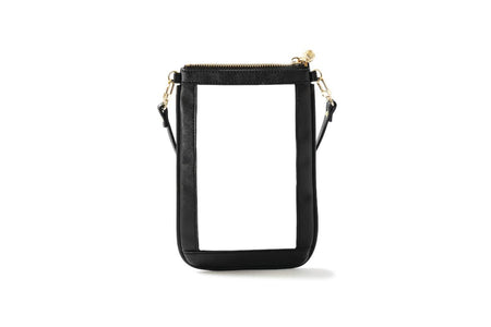 #1 Double Nudie Black Crossbody Wristlet