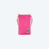 #1 Hot Pink with Leopard Initial