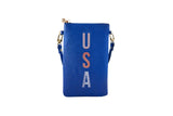 #1 Navy USA Crossbody Wristlet