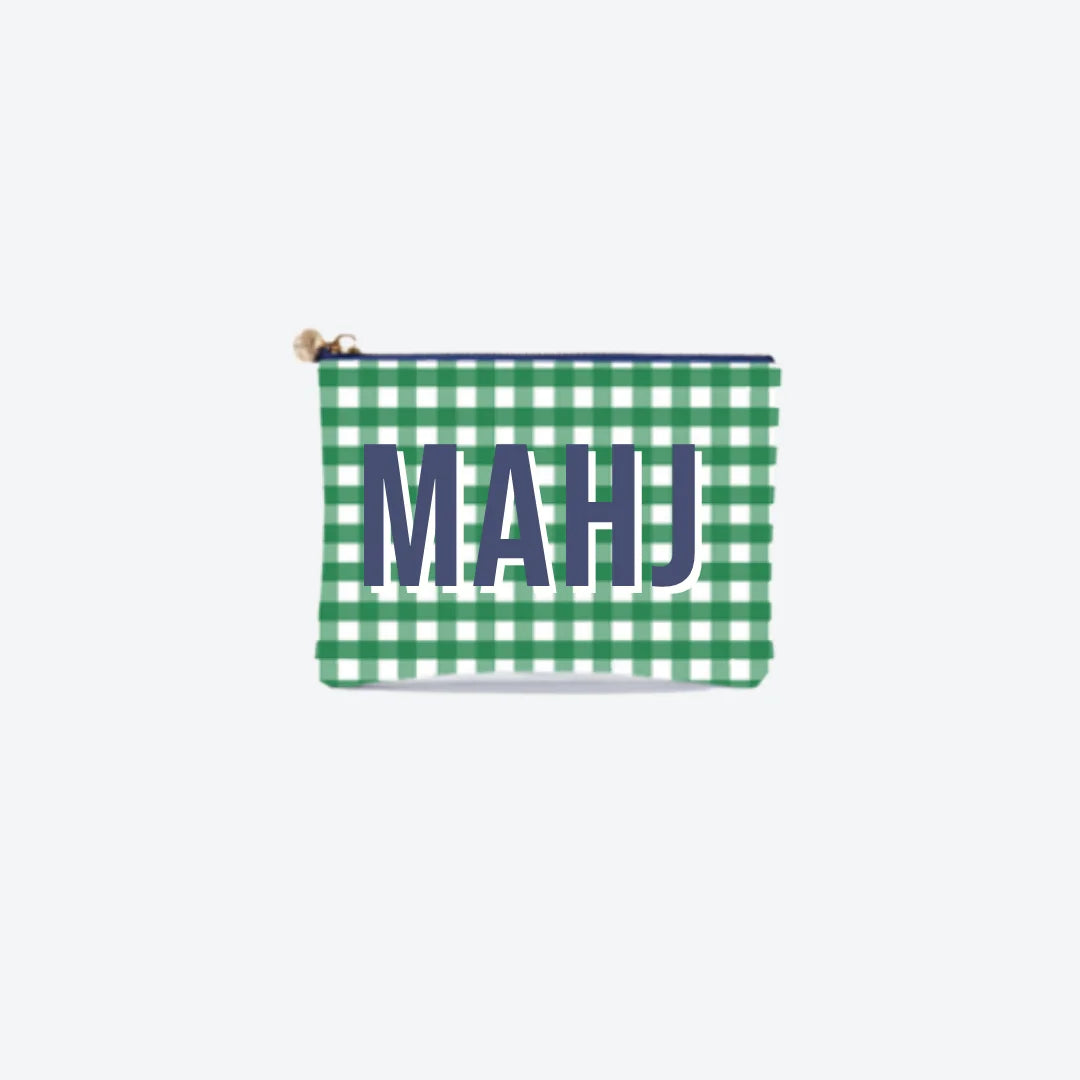 #2 Britt Check Mahjong Pouch