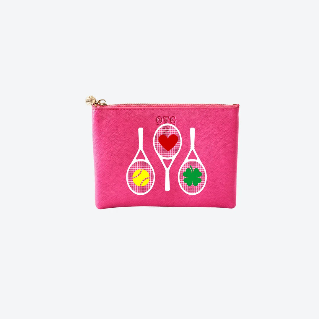 #2 Hot Pink Racquets Pouch