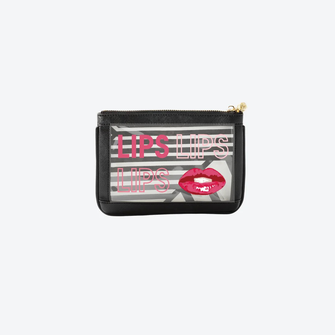 #2 Nudie Black Lips Pouch, front view
