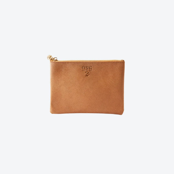 #2 Tan Pouch, front view