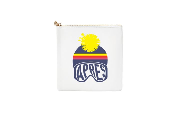 #3 White Apres Ski Bunny Pouch