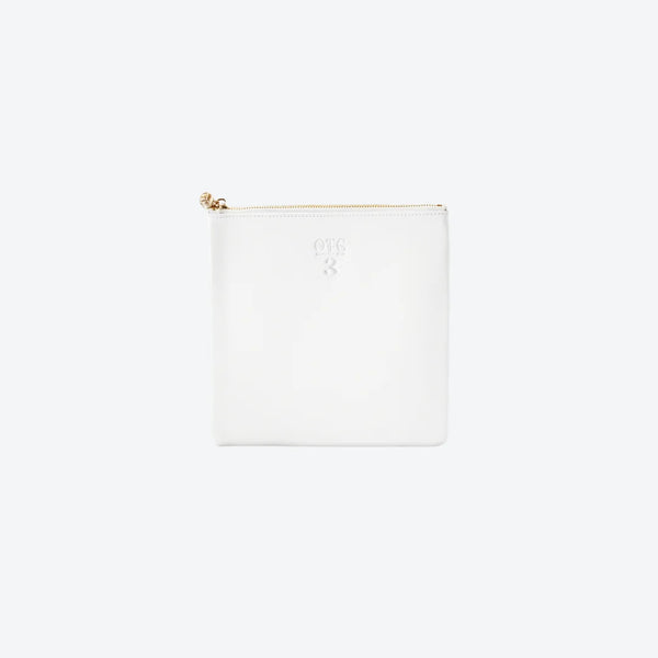 #3 White Pouch, front view