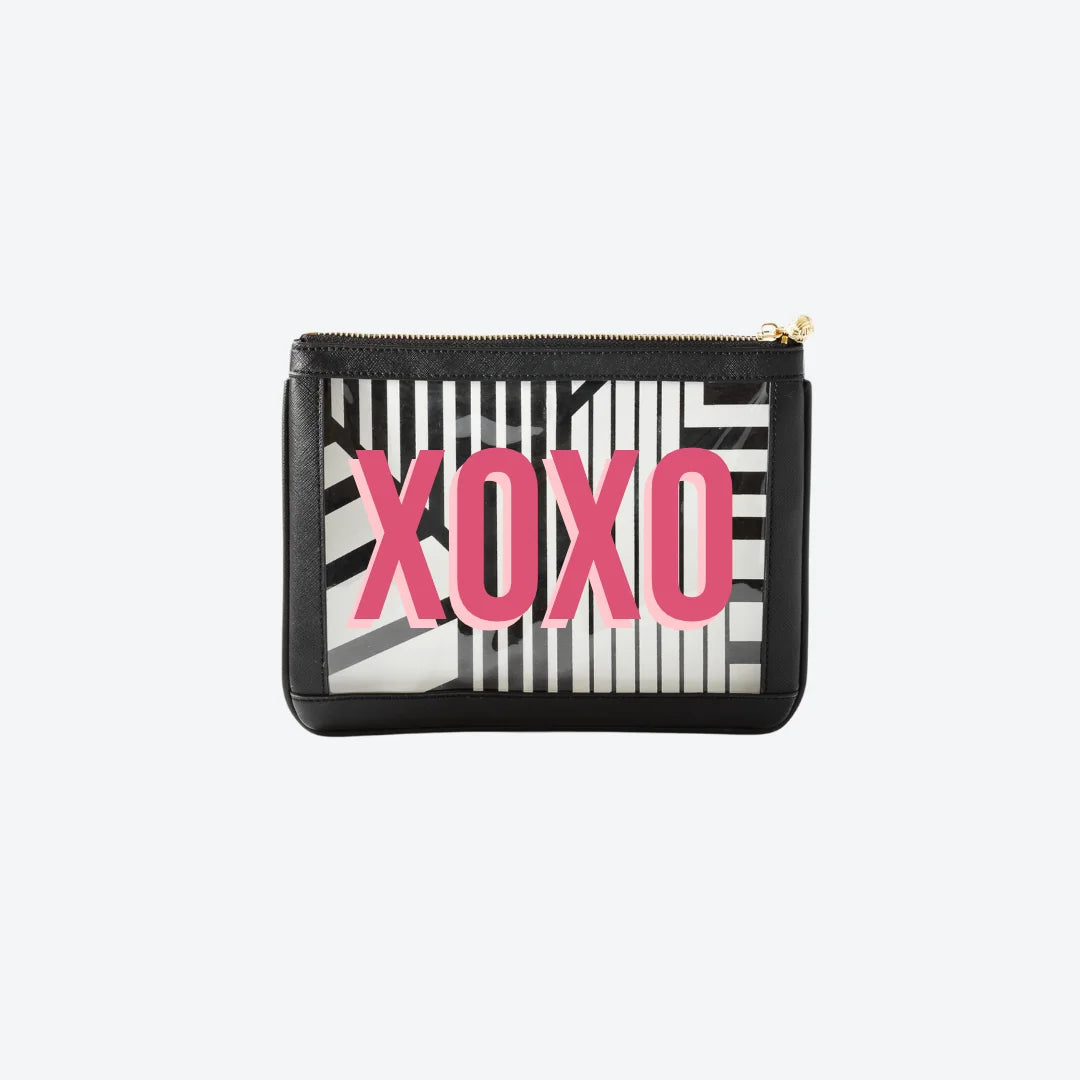 #4 Nudie Black XO Pouch, front view