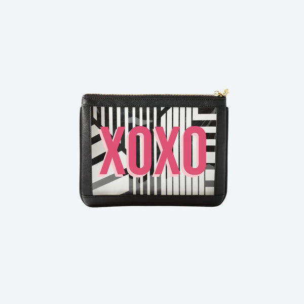 #4 Nudie Black XO Pouch, front view
