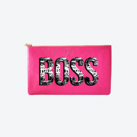 #5 Hot Pink Boss Clutch