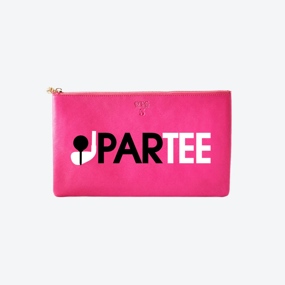 #5 Hot Pink Partee Clutch