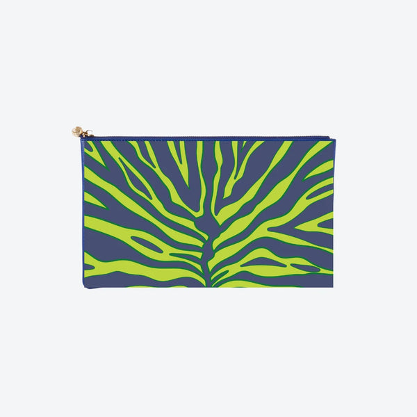 #5 Leighton Line Navy Clutch, front view