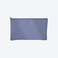#5 Piper Pinstripe Navy Clutch