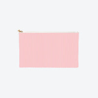 #5 Piper Pinstripe Hot Pink Clutch