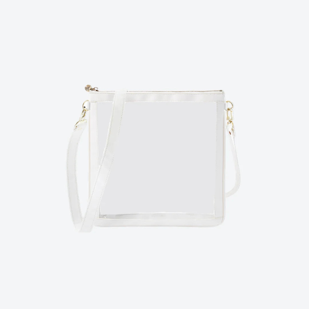 #6 Double Nudie White Crossbody