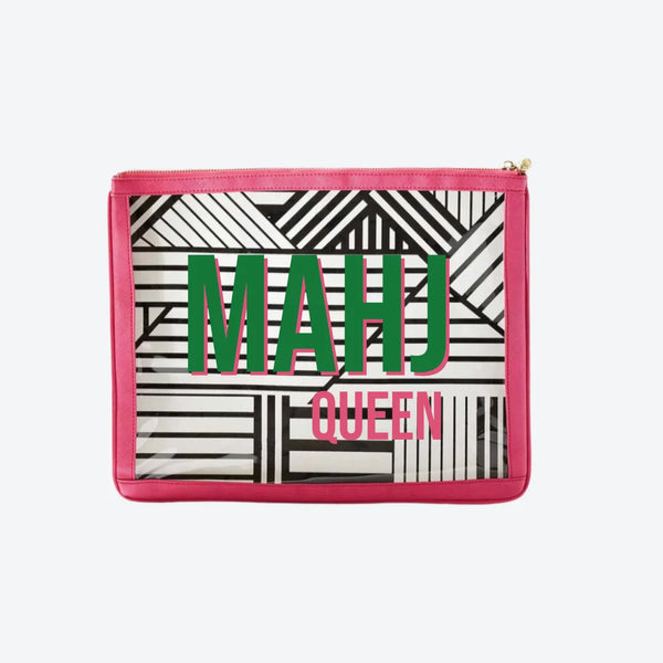#8 Nudie Hot Pink Mahjong Pouch, front view