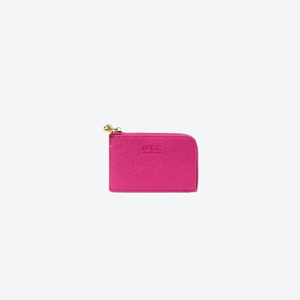 Card Case Hot Pink, front view