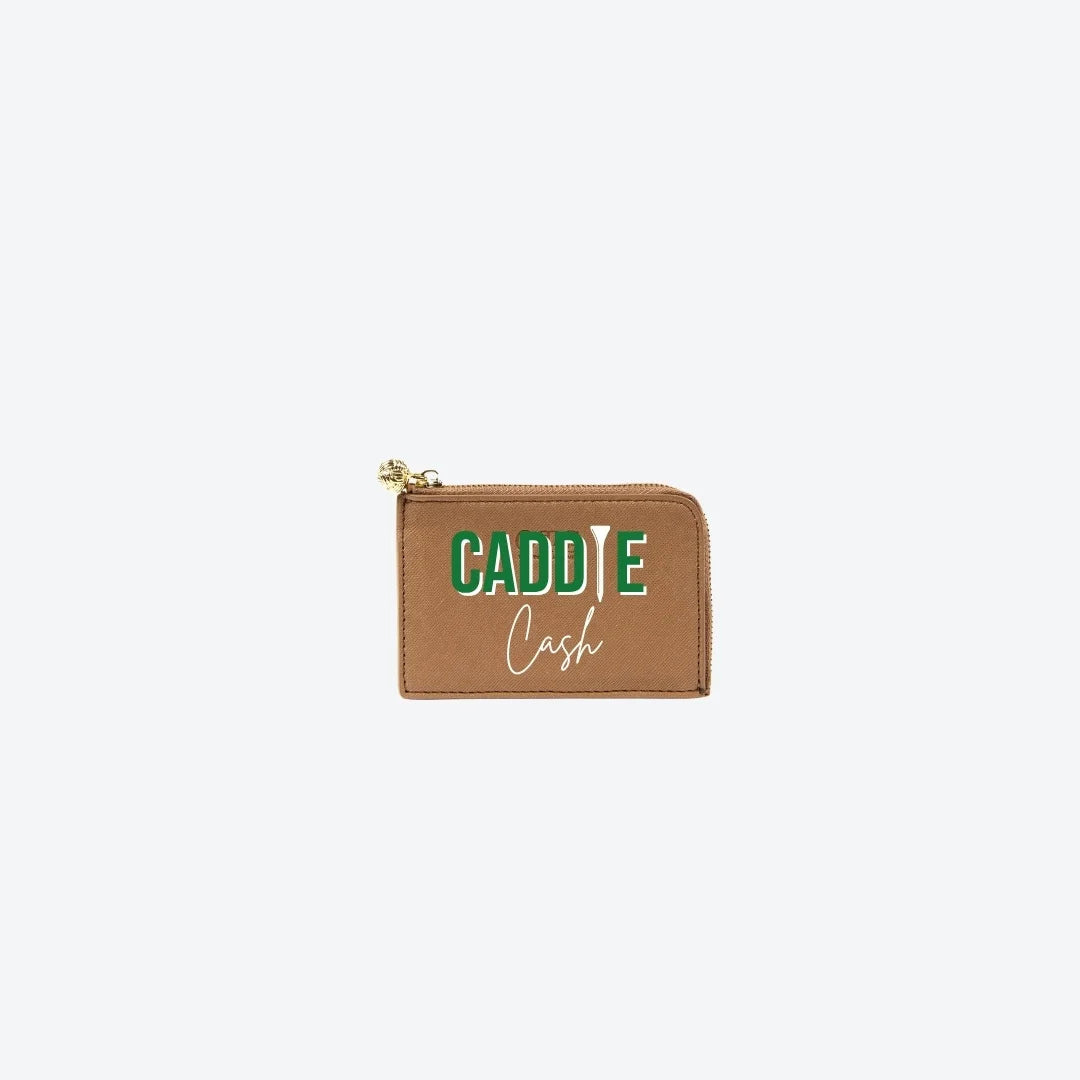 Card Case Tan Cash, front view
