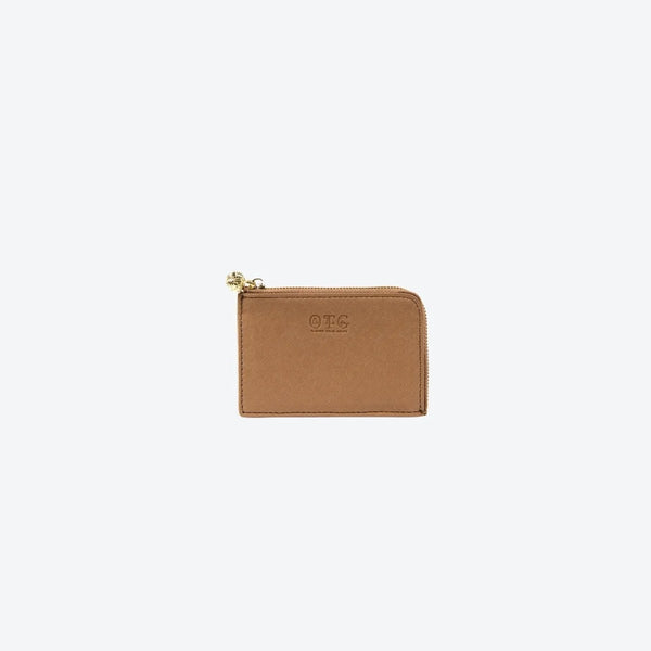 Card Case Tan, front view